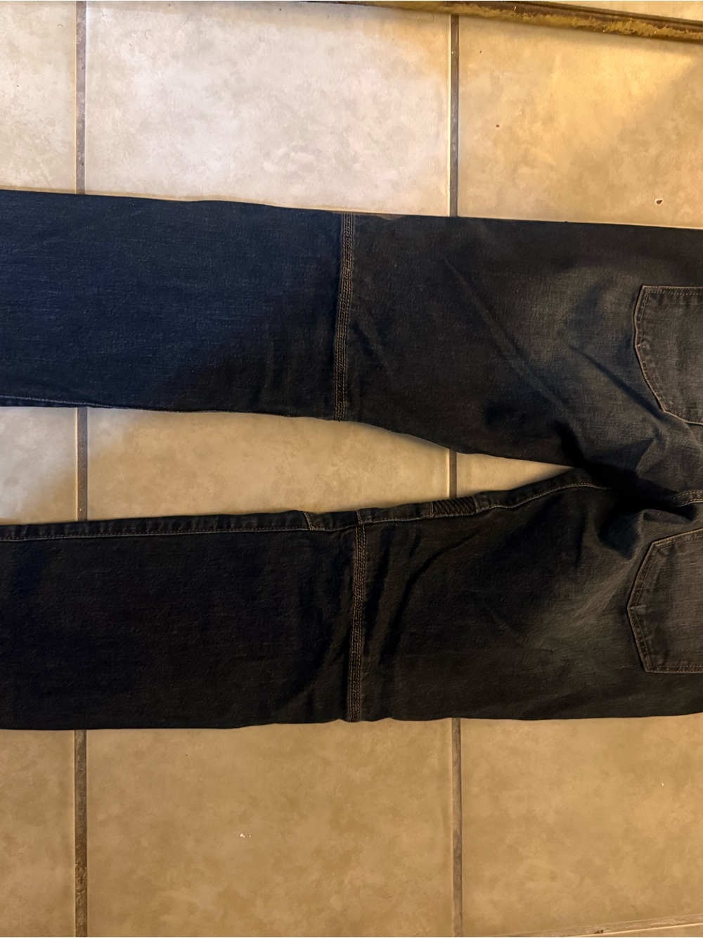 Express Men's Straight Jeans in Dark Blue
